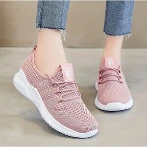 Woman’s Running Shoe Sz 8 Pink Jogging Sneaker walking shoe lightweight durable